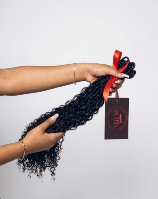 Black Boho Faux Locs. (PRE-ORDER)