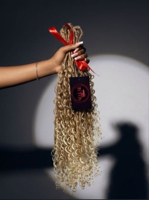 Blonde Boho Faux Locs. (PRE-ORDER)